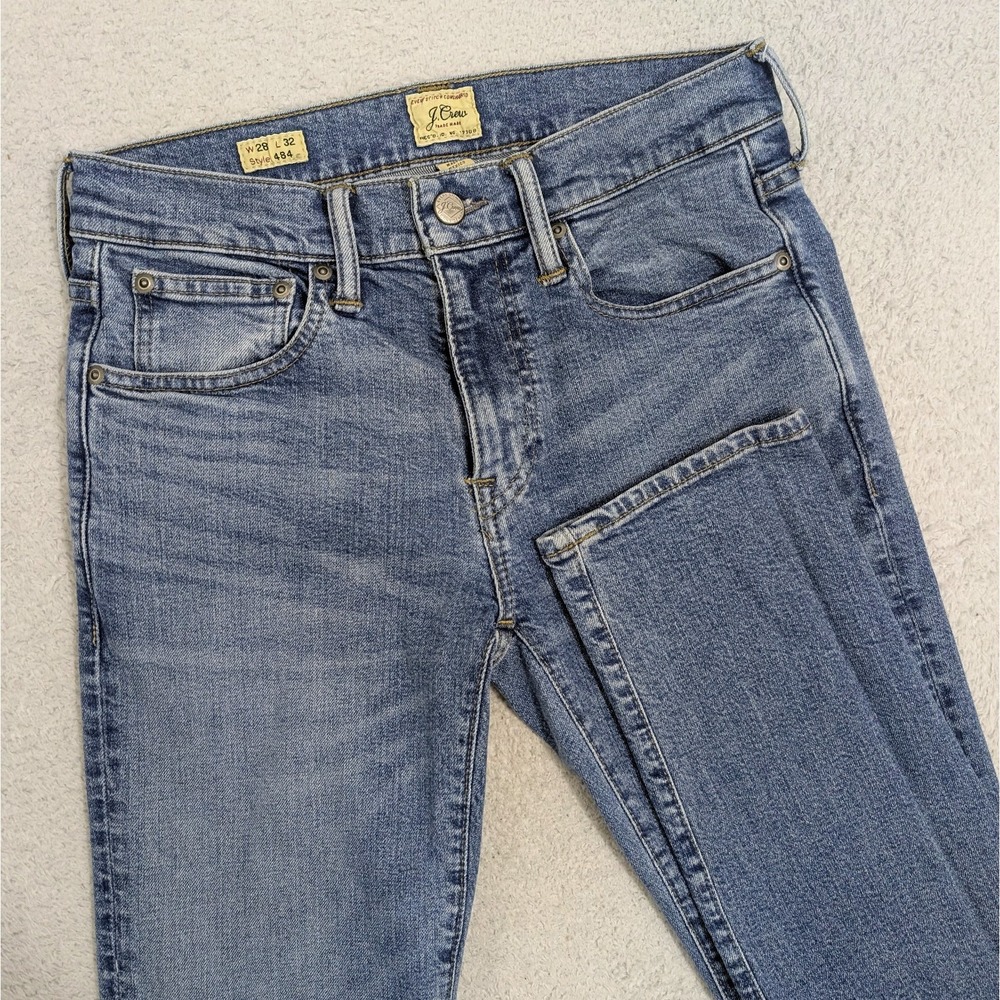 J. Crew 484 Stretch Light Wash Blue‎ Denim Jeans Size 28X32 AW289